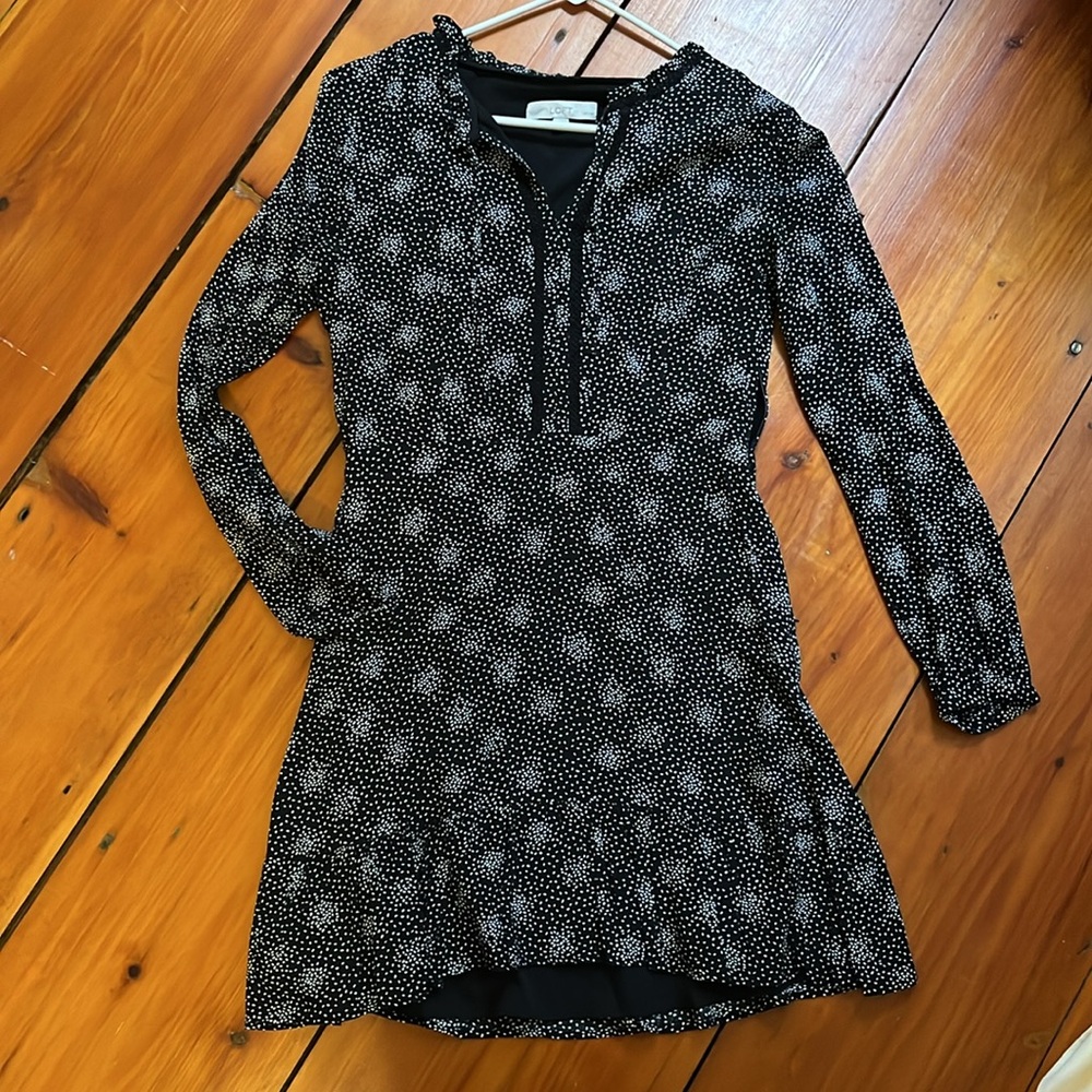 Loft brand black long sleeve dress with pockets